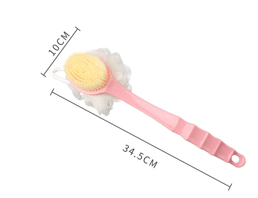 001 양면 사용 샤워 목욕 손잡이 등 브러쉬 솔